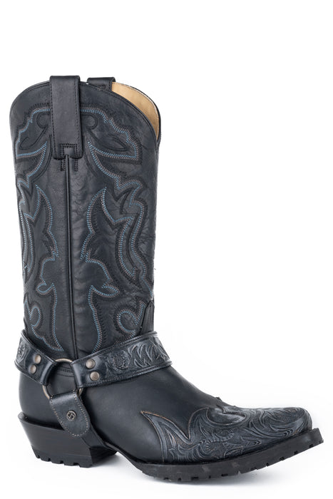 Men's Stetson Vintage Black Outlaw Boot