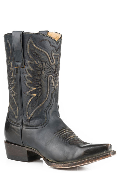 Women's Stetson Black Snip Toe Boot w/ 10" Shaft