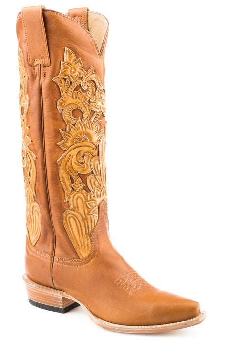 Women's Stetson "Jules" Hand Tooled Leather Boot