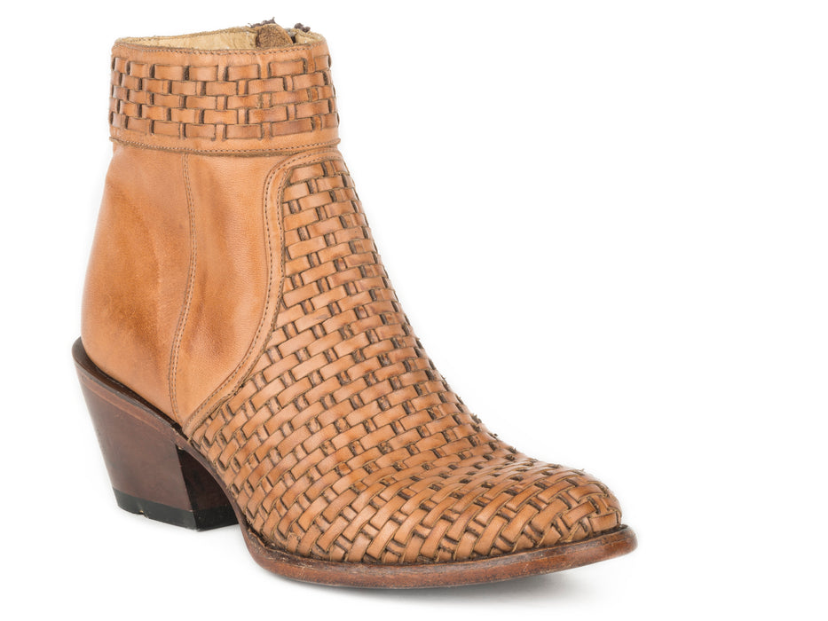 Women's Stetson Basketweave Side Zip Ankle Boot