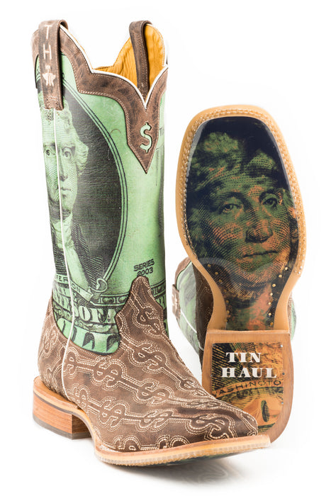 Men's Tin Haul "Deuce" Western Square Toe Boot