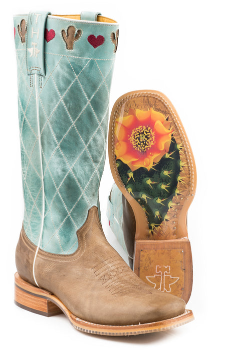 Women's Tin Haul "I <3 Cactus" Western Square Toe Boot