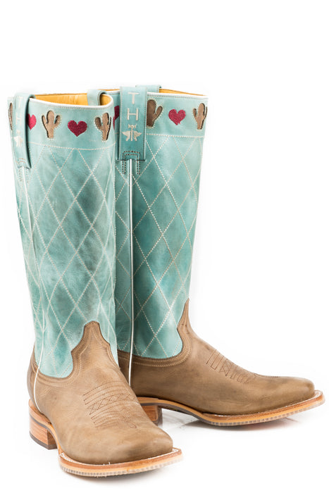 Women's Tin Haul "I <3 Cactus" Western Square Toe Boot