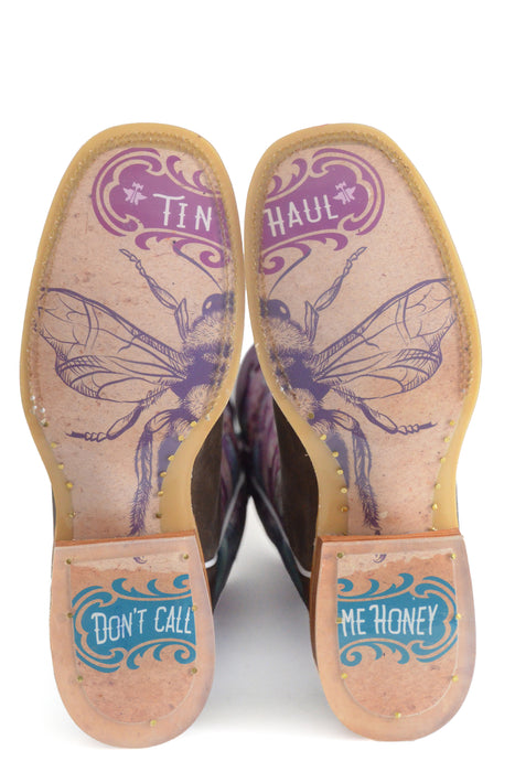 Women's Tin Haul "Honeylicious" Western Square Toe Boot