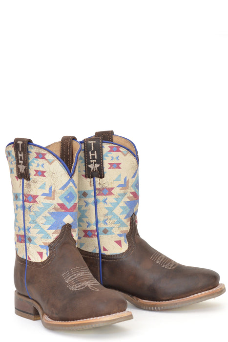 Girls Tin Haul "Geronimo" Western Square Toe Boot